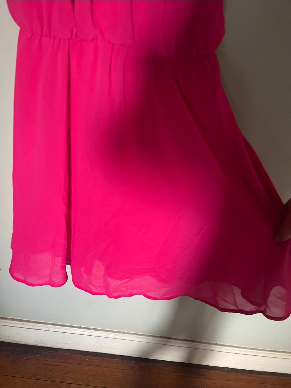 Lush Hot Pink Midi Dress - Picture 5 of 6